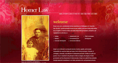 Desktop Screenshot of homerlaw.com